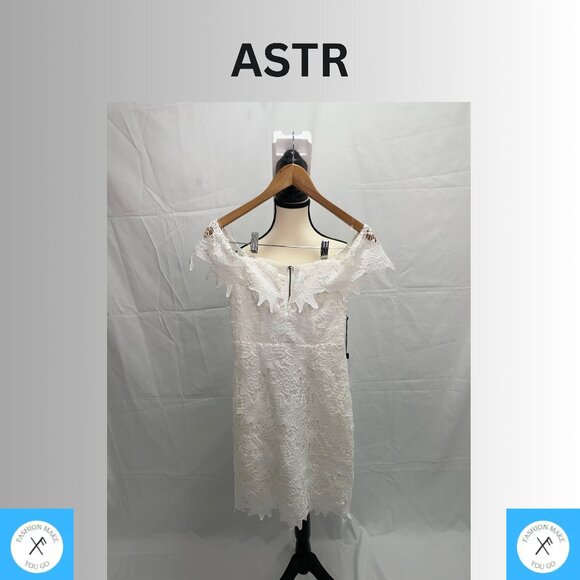 ASTR the label white lace Daniella Dress BOHO CHIC Style for summer - Picture 1 of 7